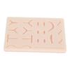 Suture Practice Pad Reusable Silicone Sature Training Skin Pad with 19 Pre Cut Wounds for Medical Student