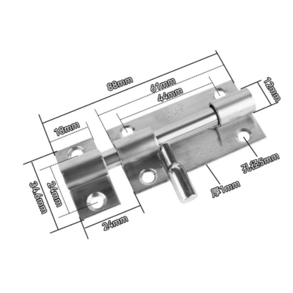 Latch Stainless Steel Safety Door Door Latch Is Used As A Small Anti-theft Device for Sliding Doors,bathroom Doors, Etc
