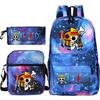 Peripheral Student Schoolbag Three-Piece Set, Youth Backpack, Shoulder Bag, Pencil Case