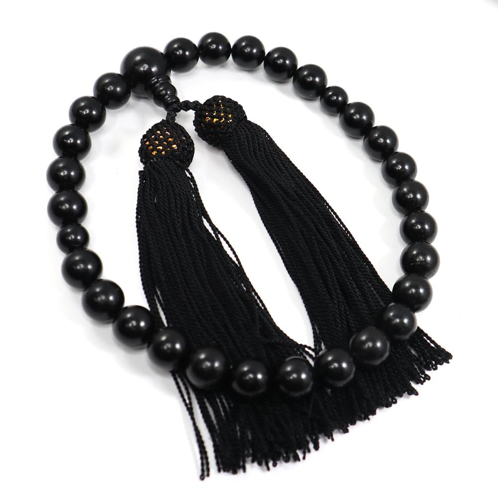 and My Jewelry Natural Jet Prayer Beads Beads [Your Box] (Nenju) 10.0mm [Gift Wrapped]