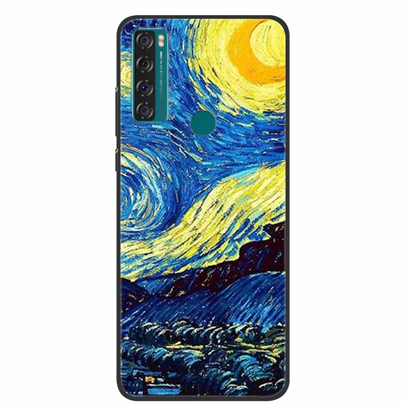 Case For TCL 20 SE Luxury Silicone TPU Soft Phone Cover For TCL 20 SE Case T671H 6.82" Funda Animal Capa Cute Shockproof Coque