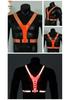 V-shaped 4cm LED Glowing Reflective Elastic Band Sports Vest
