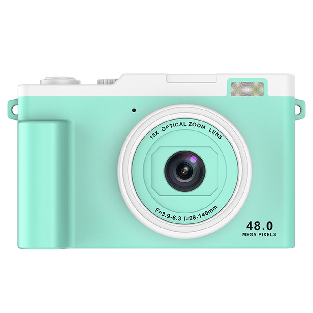 

H03 2.4 Inch HD Digital Camera 15X Zoom Dual Lens Video Recorder Retro CCD with WiFi Transfer Green
