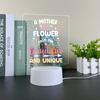 New Beautiful Acrylic LED Night Light - Perfect 3D Table Party Lamp for Mom's Special Birthday or Mother's Day, Lovely Bedside D