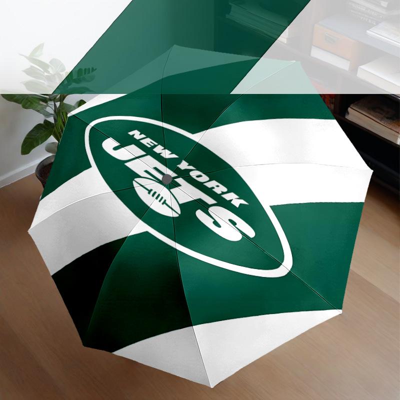 New York Football Logo Umbrella 8-Frame for Travel, Camping, Casual Lightweight Portable Umbrella, Essential for Every Family Holidays Gift