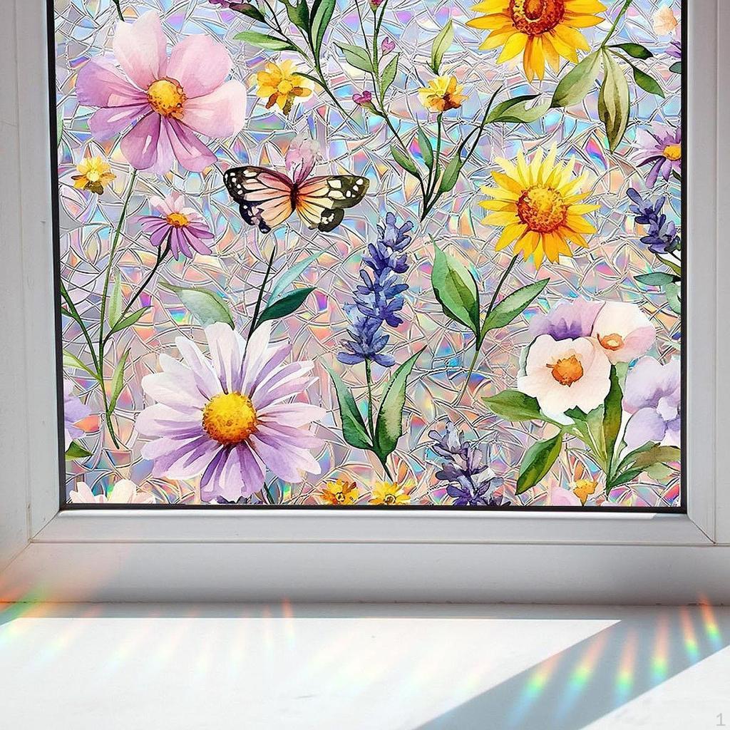 DATENSCHUTZFENSTERGLAS FLORALES MUSTER