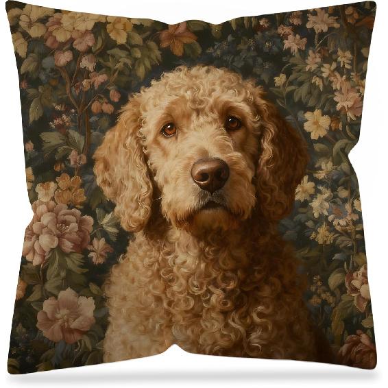 Vintage Floral Deer Pillow Covers, Cottagecore Room Home Decor, Art Nouveau Botanical Forest Deer Decorative Pillow Covers for Home Bedroom Living