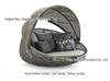 Round Rattan Outdoor Sofa Bed for Patio, Terrace, or Poolside Lounge