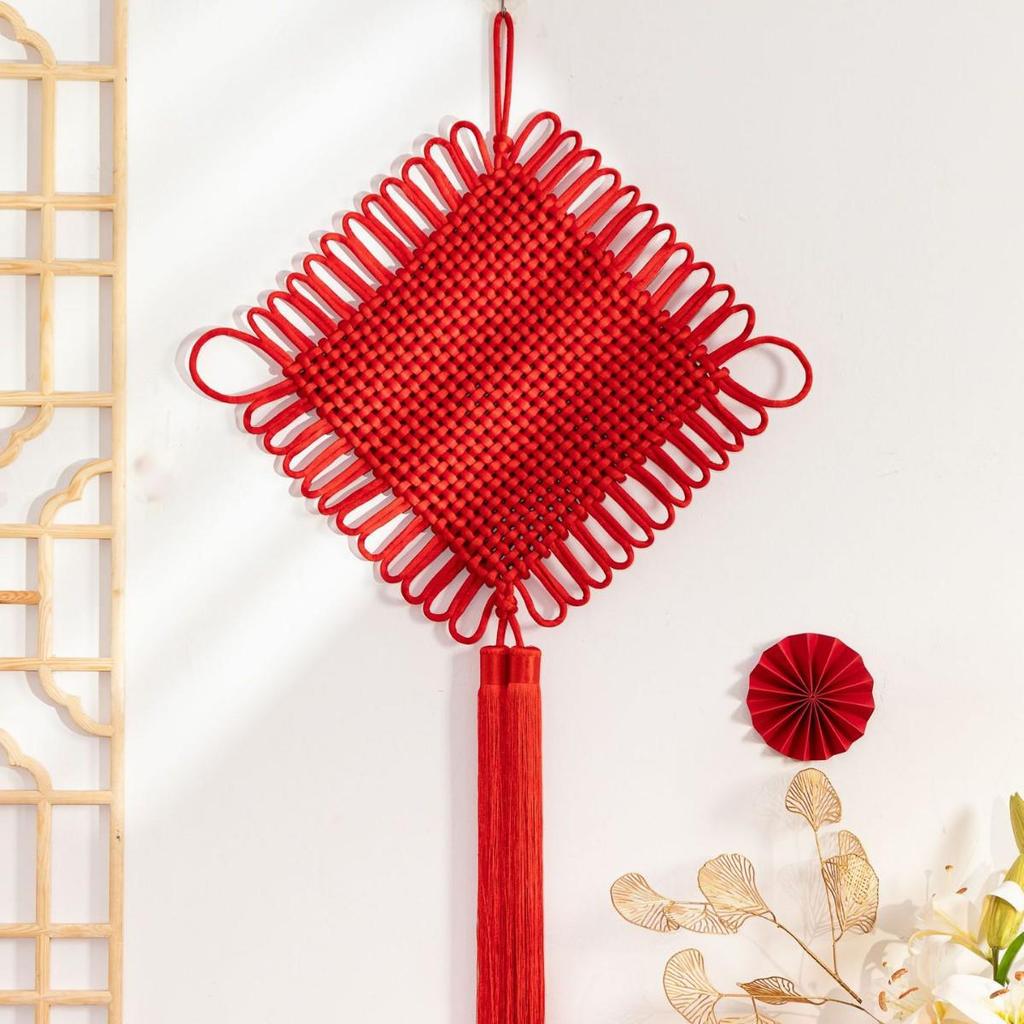 Chinese Knot Wall Decor for Living Room - Perfect for Spring Festival, New Year, Weddings, and Housewarming Gifts