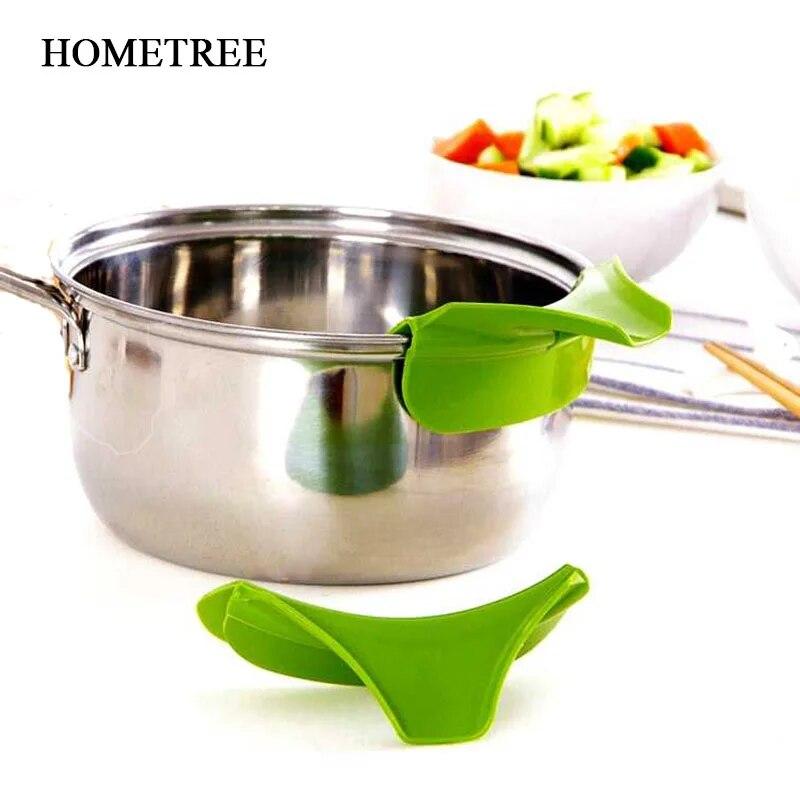 Silicone Liquido Liquido Tramoggia per Zuppa Gadget da Cucina Bordo Deviazione Antigoccia Utensili da Cucina Imbuto da Cucina