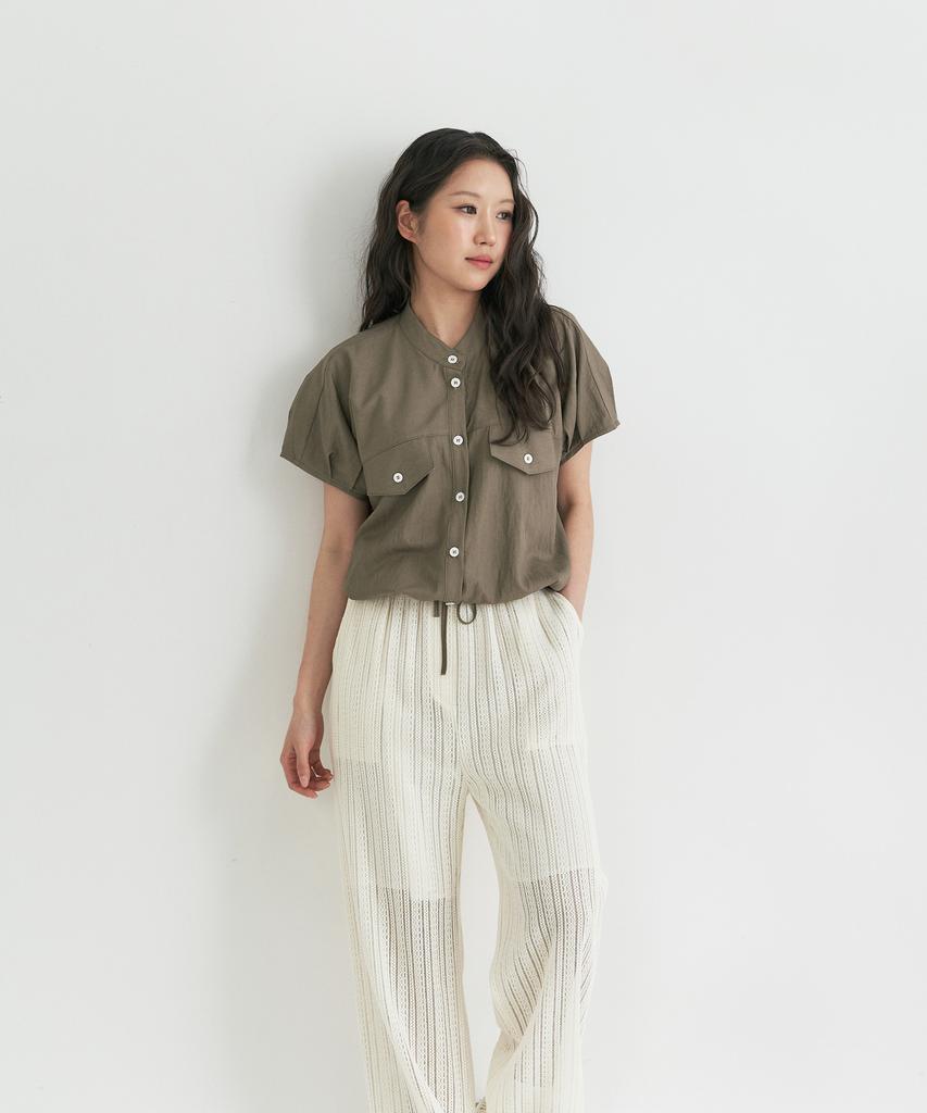 Peulleio Wide Fit Lace Pants _ Ivory