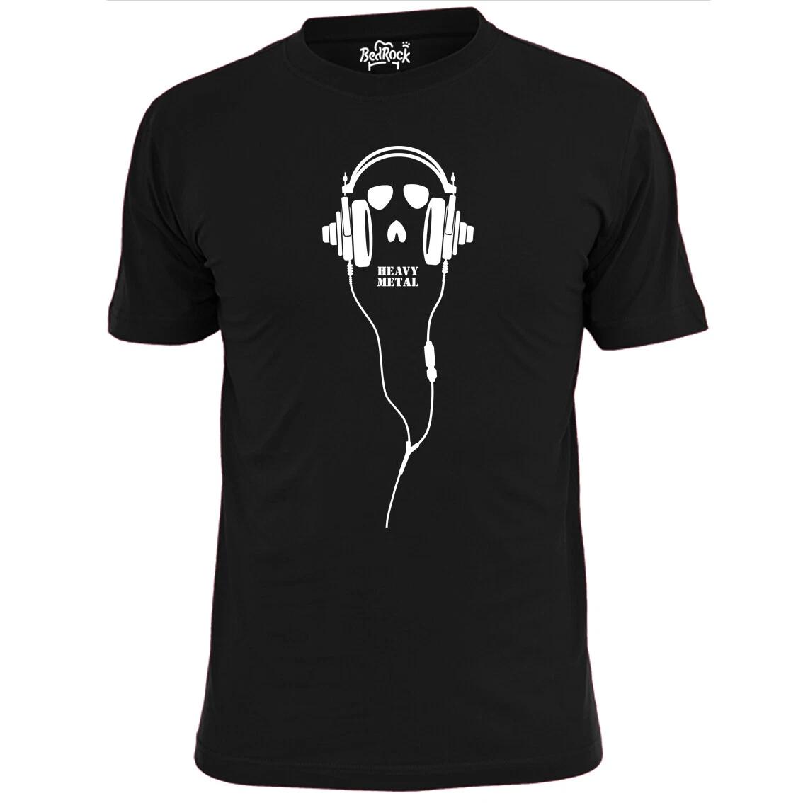 Mens Heavy Metal Headphones T shirt Metallica Megadeth Maiden Pagan XL