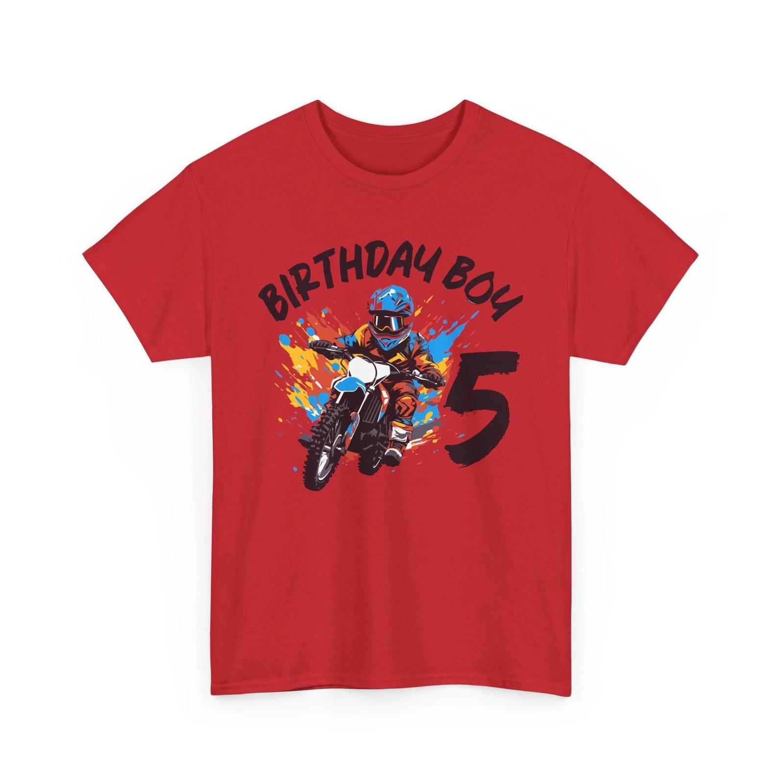 

Cyclist T-Shirt | Bicycle Shirt | Kids 5 Year Old Dirt Biking Shirt 2XL