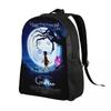 Halloween Horrorfilm Coraline Rucksack für Männer Frauen Wasserabweisend College Schultasche Print Rucksäcke