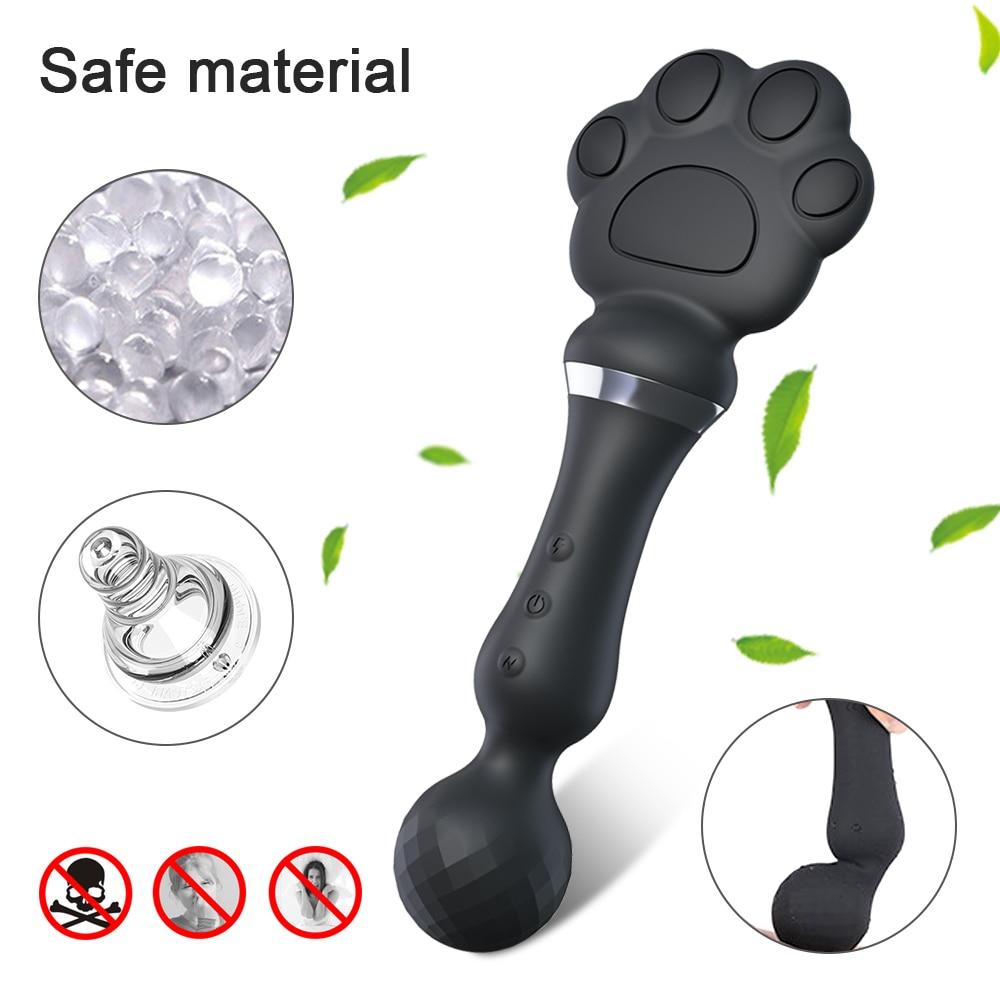 EMS Electric Shocker Vibrator AV Magic Wand Sex Toys for Women Clitoris Stimulator Dildos G-Spot Massager Goods for Adults 18