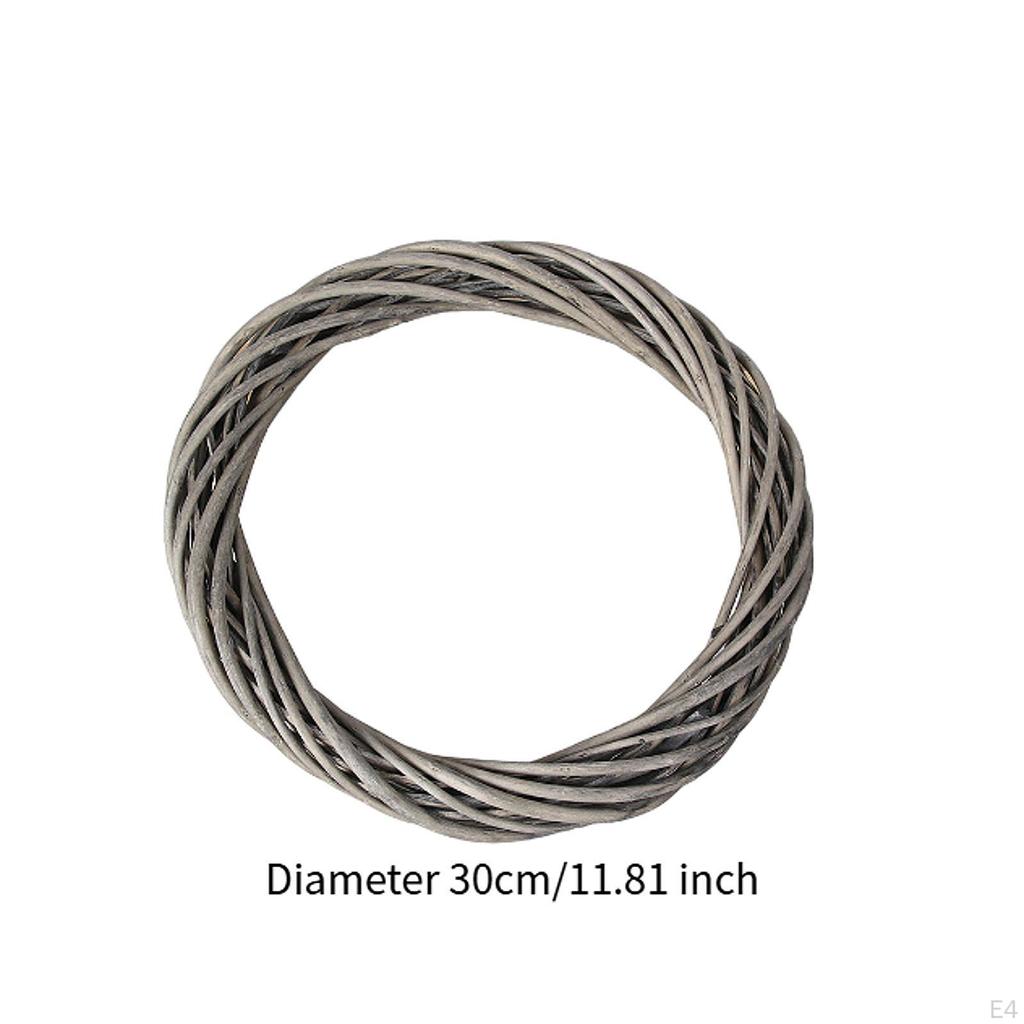 DIY Rattan Wreath Artificial 12" Making Supplies Crafts Front Door for