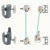 2 Pcs Shower Door Rollers Curved Double Doors Top Shower Door Rollers Pulleys Wheels Runners Bathroom Double Wheel