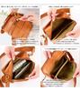 ZUCCHERO Women's Shoulder Bag, Small Wallet, Crossbody Bag, Genuine Leather, Travel Bag, Zucchero 40091, Brown