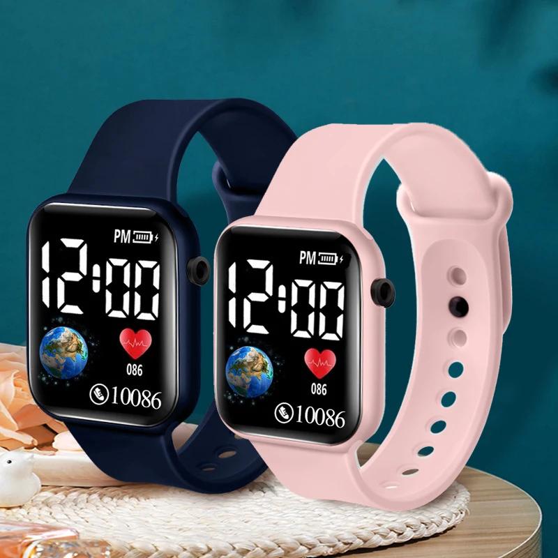Kinderuhren LED Digital Kinderuhr Silikonarmband Cartoon Elektronische Armbanduhr Sportuhr für Jungen und Mädchen Geschenke