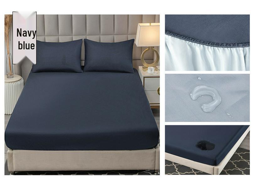 

Непромокаемый дышащий наматрасник из ТПУ на заказ - Двухслойная нескользящая белая простыня на резинке, пылезащитный чехол при недержании 0.9*2.0m, Without Waterproof