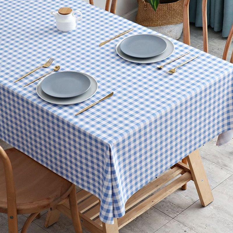 Waterproof PVC Tablecloth: Oil & Scald-Proof, Wash-Free Dining & Coffee Table Cover for Student Dorms
