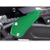 Motorcycle heel plate guard. Compatible models: Kawasaki ZX-25R (2020-2023), ZX-4R, ZX-4RR (2023+). (Black)