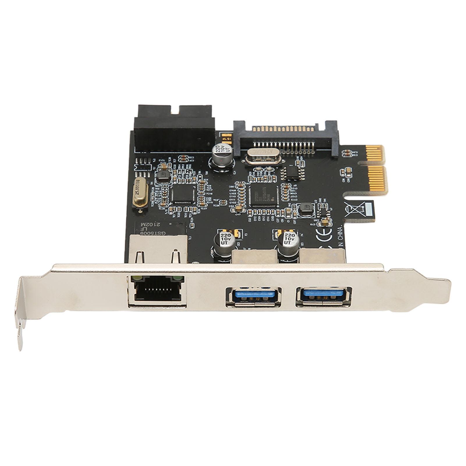 

Карта розширення PCIe до USB3.0 USB3.0 SATA 15pin Живлення Висока швидкість Карта розширення PCIe до RJ45 для