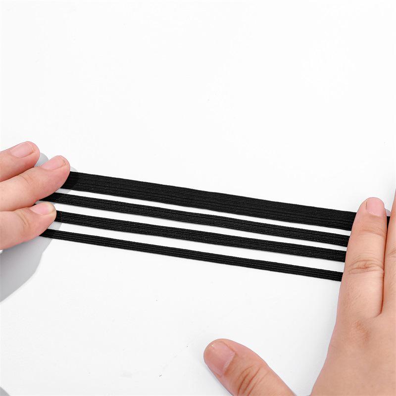 Black & White Horse Pattern Elastic Band for Clothing, Accessories, Sheets, and Hair