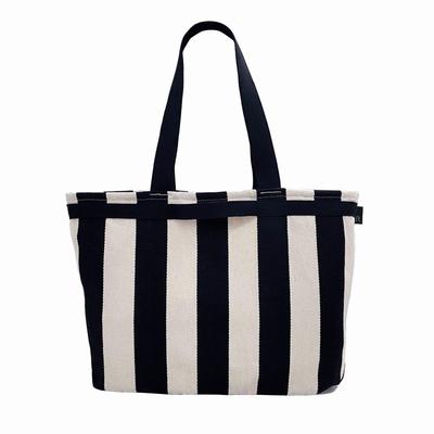 1148 Büyük Tote Çanta LT Grande [Rootote] Stripe-A (03 Siyah)