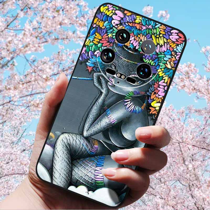 For Xiaomi 14 Ultra 5G 6.73" 14 Pro Cases Fashion 3D Retro Embossed Relief Soft TPU Siliocn Back Cover for Xiaomi 14 Capa Mi 14