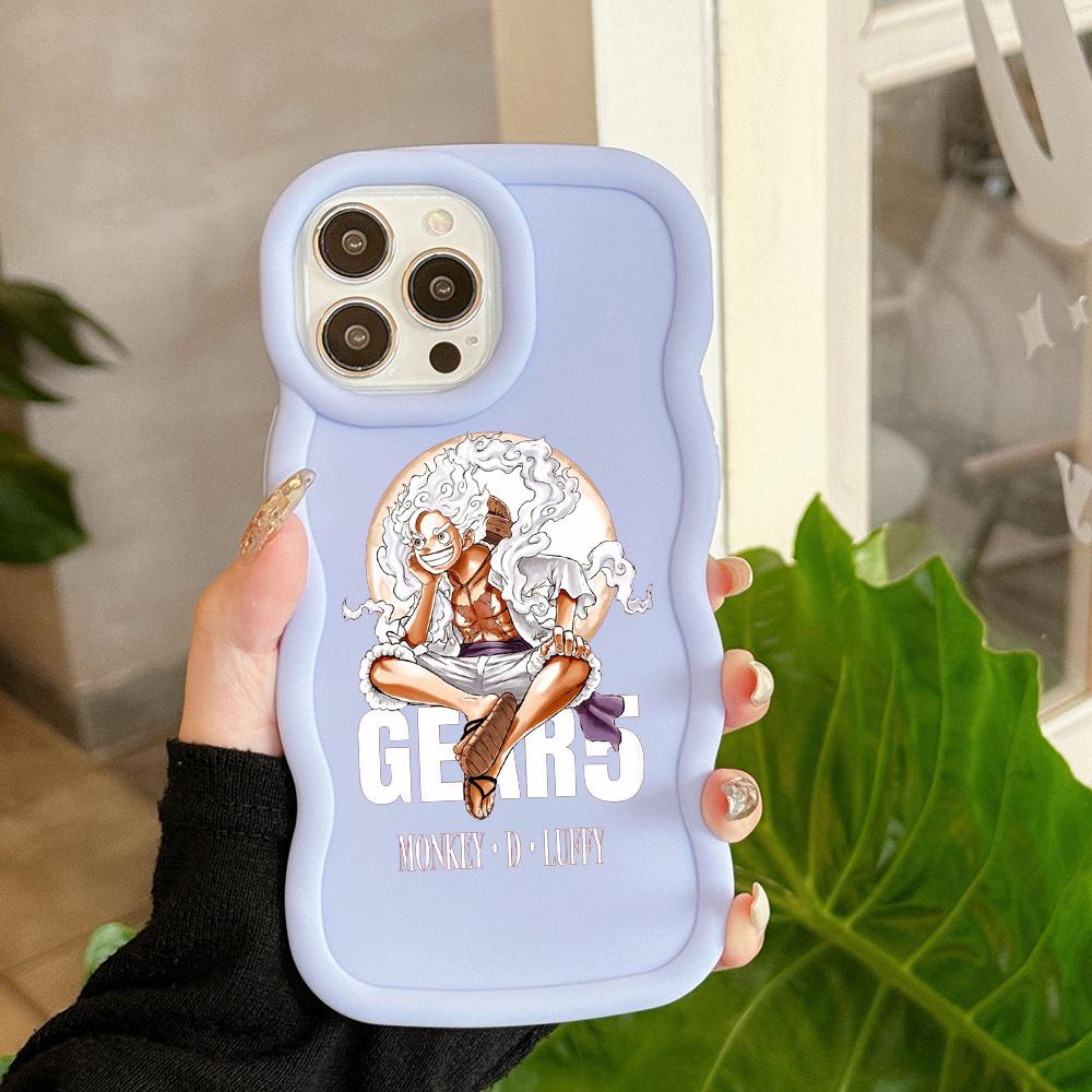 LZ28 One Piece Luffy Gear 5 Silicone Phone Cases for Samsung A15 A16 S23 FE S24 Ultra A34 A54 A14 A55 Motorola G32 E14 OnePlus Soft Cover