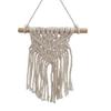Boho geflochtenes Wandbehang, Geometrischer Wandbehang, Geknüpfter Baumwollseil Wandbehang mit Quasten für Zuhause Schlafzimmer Kinderzimmer Eingangsbereich Wandkunst