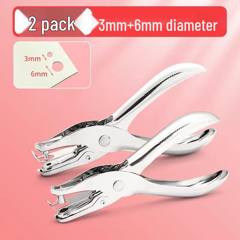 Round Hole Punch for Loose Leaf Binder