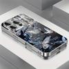 Kristall Schmetterling Muster Galvanisiert Silber Gehärtetes Glas Handyhülle Für Samsung Galaxy S25 S24 S23 Ultra Plus FE Hülle