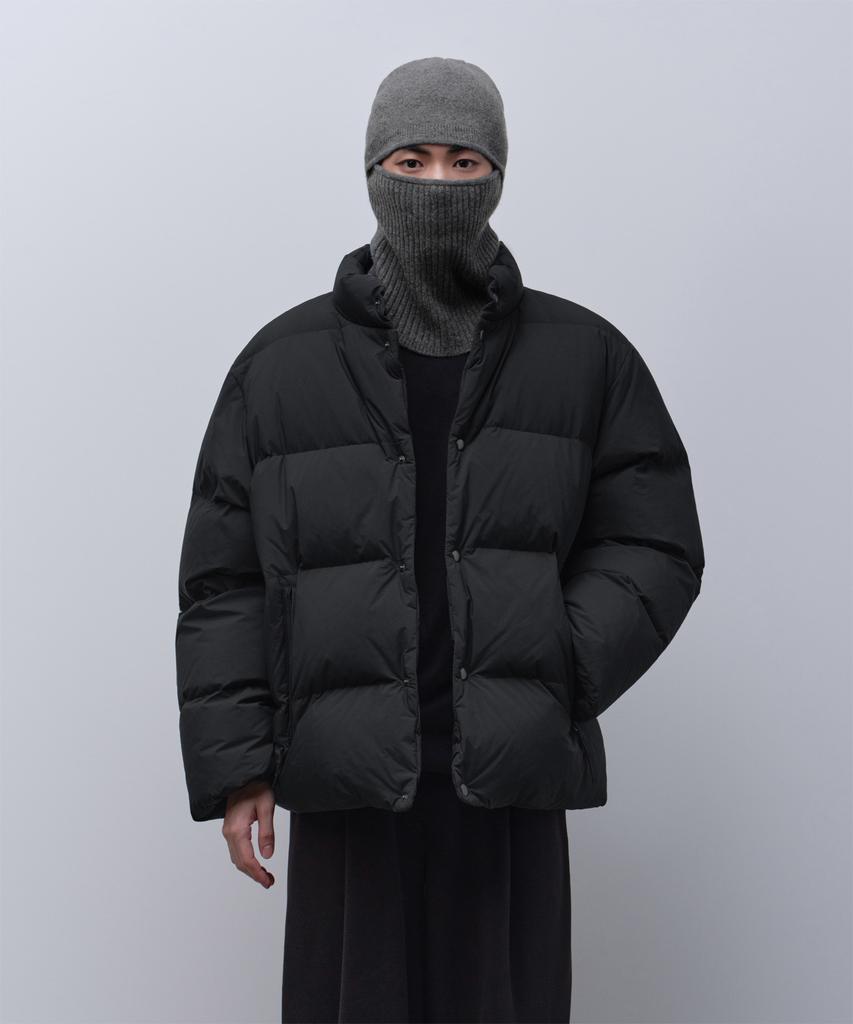 MUSINSA STANDARD Lambswool Knit Ninja Balaclava [Medium Grey]