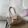Autumn and winter suede fashion versatile bowling bag women's large-capacity single-room underarm handbag