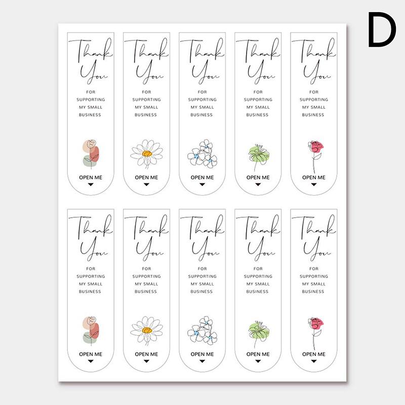 100Pcs  Thank You For Your Order Stickers 2*7Cm Gift Box Package Sealing Labels For Small Business Stationery Sticker