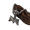 Viking wolf head necklace pendant