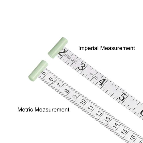 uxcell Body Measuring Tape, 150cm Automatic Retractable Measuring Tape with Locking Pin and Push Button for Body Measurements, Sewing, Fabric, and Clo
