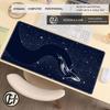 HYBXAXC Simple Black Large Gaming Mouse Pad with Deep Sea Whale Design, Keyboard Mat XXL Desk High-definition Computer Desk Pad