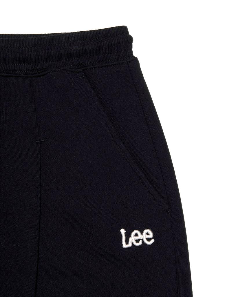 LEE Sweat One-Pleat Wide Pants Black