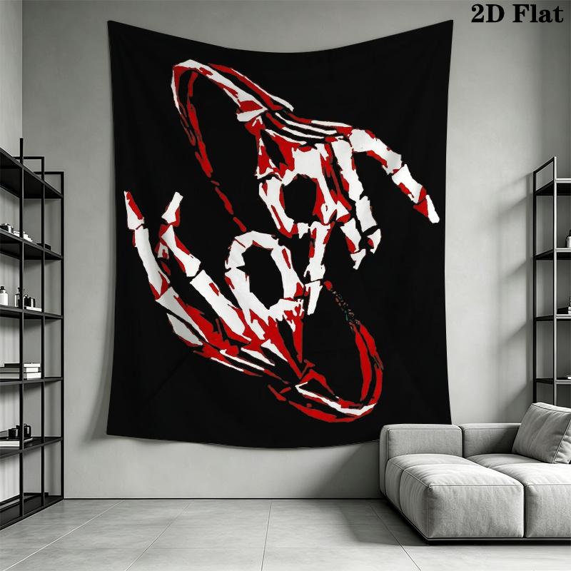 Korn Wall Tapestry Aesthetic Wall Hanging Printed Fabric Blanket Decorative Tapestries for Bedroom Living Room Home Decor