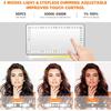 Car Sun Visor Vanity Mirror, with 3 Light Modes & 60 LEDs - Rechargeable Dimmable Clip-on Rear View Sun-Shading Cosmetic Makeup Mirror, Universal for