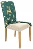 Green Christmas Patterns Elastic Chair Cover [21Bm]