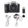 Digital Camera 1080P 48MP 2.4 Inch Screen 18x Zoom Autofocus Camera with Fill Light Keychain for Portrait Landscape