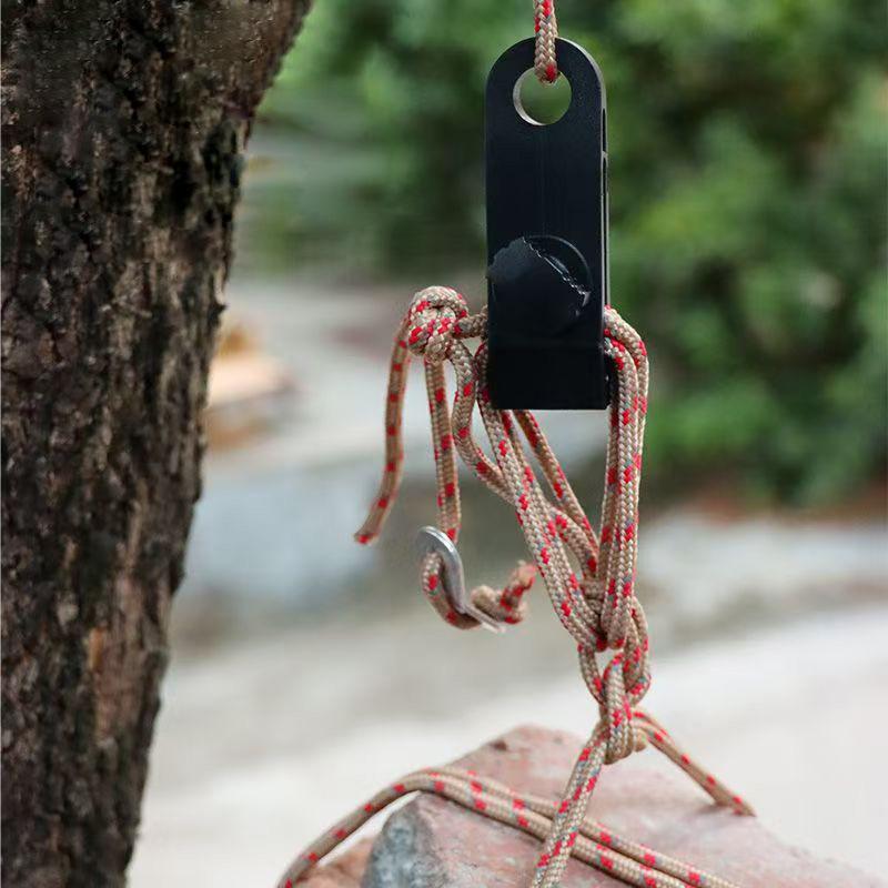 6 Stück Outdoor-Zeltplane Befestigungsclip Verstärkter Nylon Spiral-Zeltclip Schnalle