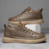 All Match Men's Office Work Casual Leather Shoes Boy Students Autumn Spring Daily Walking Skateboard Footwear
