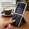 Luxus 3D Wellenmuster Daunenjacke Leder Handyhülle für Samsung Galaxy Z Flip 7 Flip7 Stoßfeste Schutzhülle