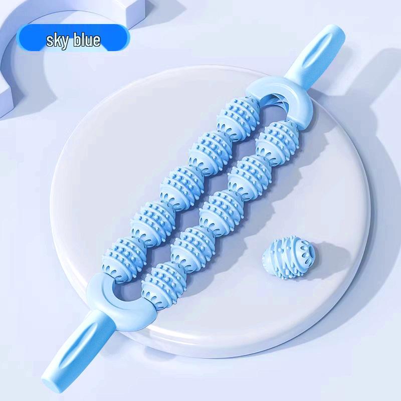 Slim Leg Massage Roller - Wolf Tooth Muscle Relaxation Stick for Yoga and Calf Stretching