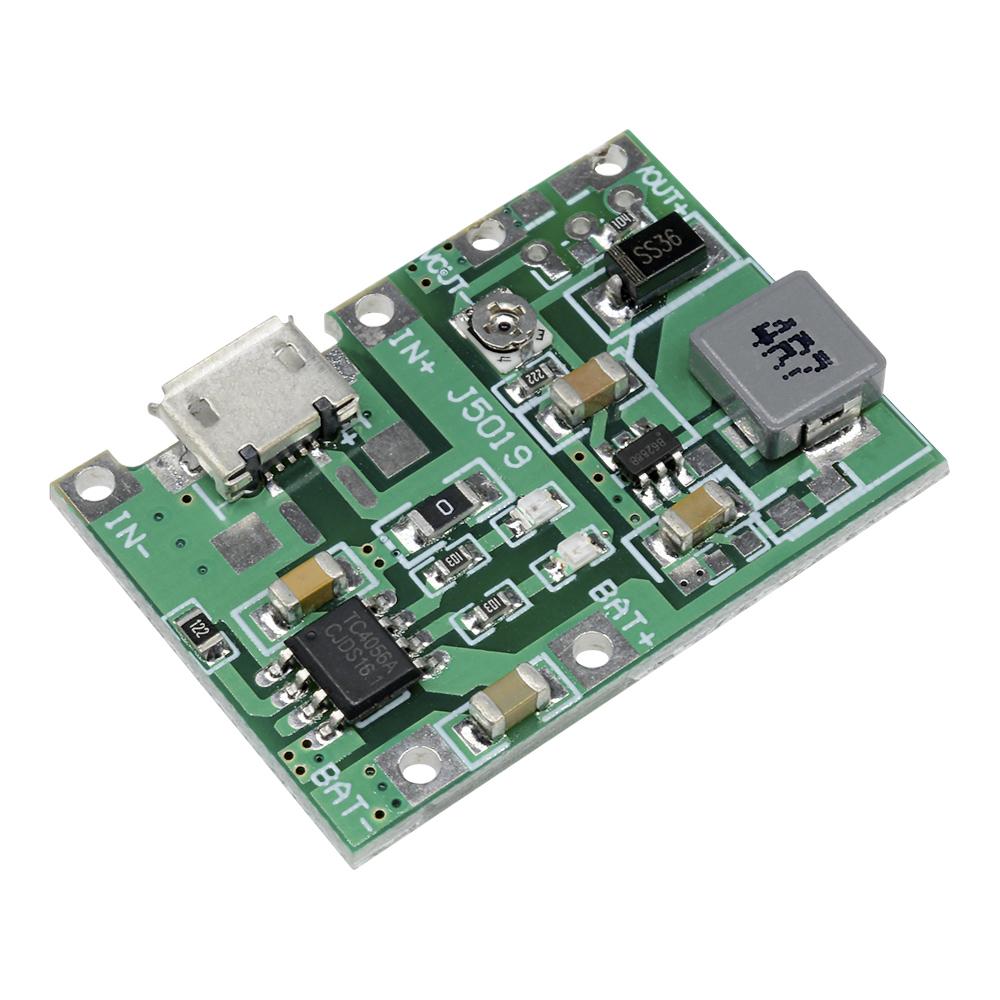 Adjustable Step Up Module 3.7V 9V 5V 2A 18650 Lithium Battery Charging Discharge Integrated Module Charger Accessories